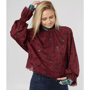 Free People Olivia Lace Blouse